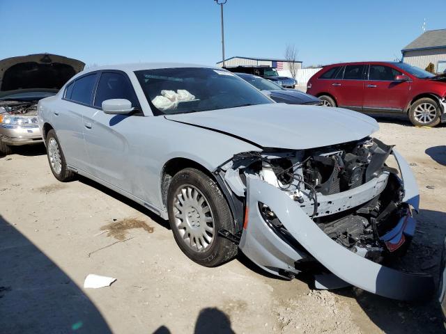 2C3CDXKG2NH174082 - 2022 DODGE CHARGER POLICE GRAY photo 4