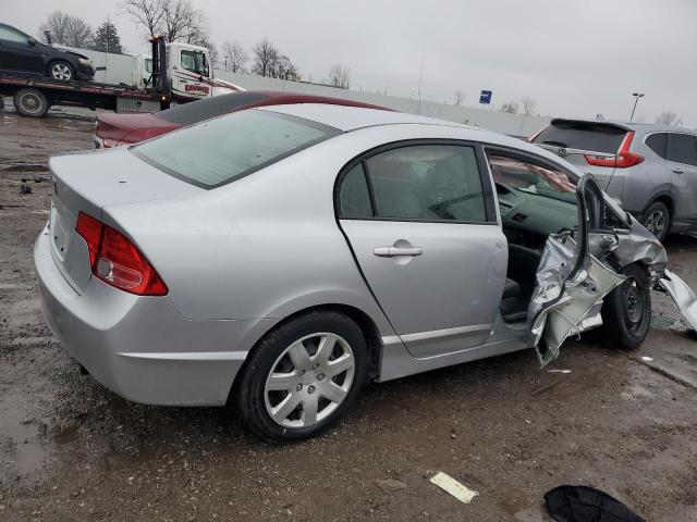 2HGFA16527H310836 - 2007 HONDA CIVIC LX SILVER photo 3