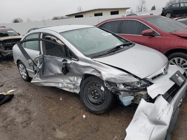 2HGFA16527H310836 - 2007 HONDA CIVIC LX SILVER photo 4