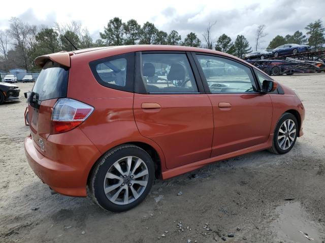 JHMGE8H51CC016529 - 2012 HONDA FIT SPORT ORANGE photo 3