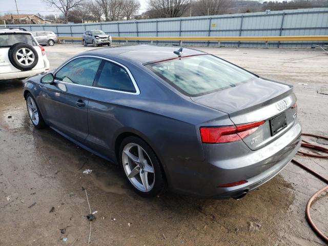 WAUSNAF55JA001611 - 2018 AUDI A5 PREMIUM S LINE GRAY photo 2