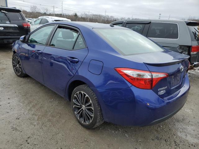 2T1BURHE3EC146049 - 2014 TOYOTA COROLLA L BLUE photo 2