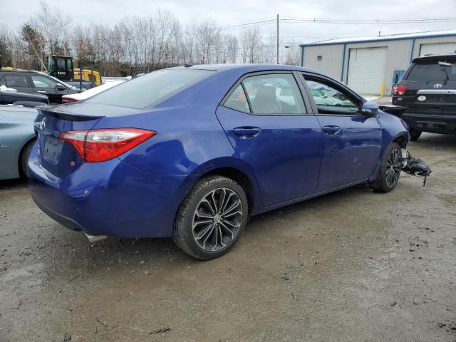 2T1BURHE3EC146049 - 2014 TOYOTA COROLLA L BLUE photo 3