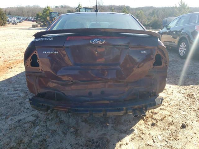 3FAHP0HA0CR172082 - 2012 FORD FUSION SE MAROON photo 6