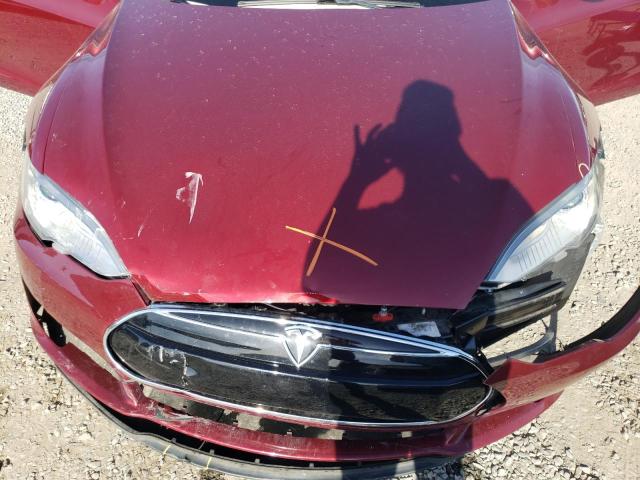 5YJSA1DN4CFS00189 - 2012 TESLA MODEL S Կարմիր լուսանկար 11