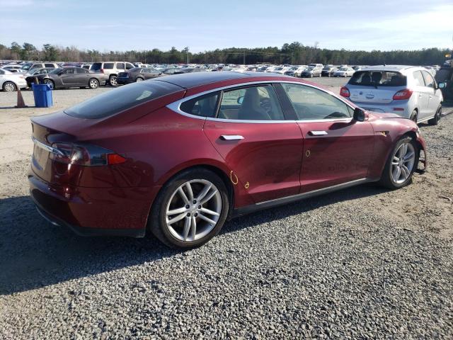 5YJSA1DN4CFS00189 - 2012 TESLA MODEL S Կարմիր լուսանկար 3