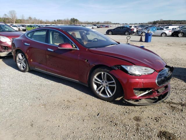 5YJSA1DN4CFS00189 - 2012 TESLA MODEL S Կարմիր լուսանկար 4