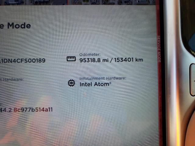 5YJSA1DN4CFS00189 - 2012 TESLA MODEL S Կարմիր լուսանկար 9