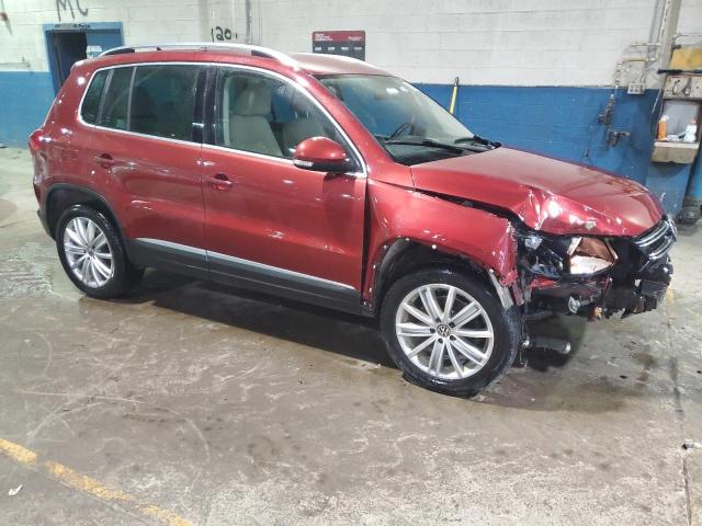 WVGBV7AX6DW006558 - 2013 VOLKSWAGEN TIGUAN S BURGUNDY photo 4