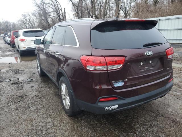 5XYPG4A31HG294377 - 2017 KIA SORENTO LX BURGUNDY photo 2