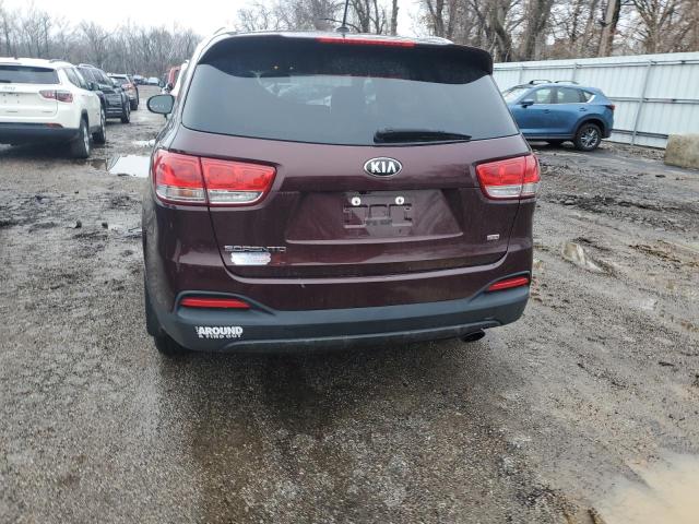 5XYPG4A31HG294377 - 2017 KIA SORENTO LX BURGUNDY photo 6