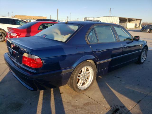 WBAGH83461DP27073 - 2001 BMW 740 IL BLUE photo 3