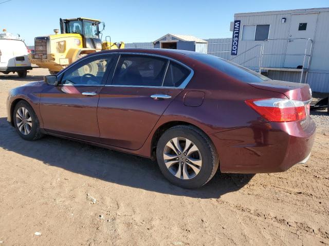 1HGCR2F36EA291414 - 2014 HONDA ACCORD LX BURGUNDY photo 2