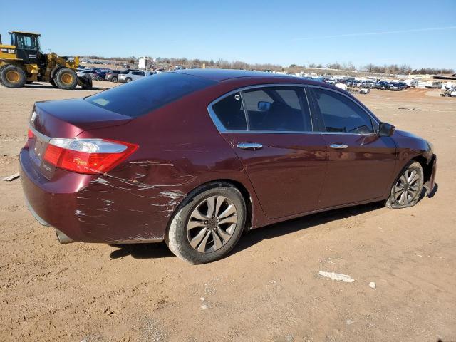 1HGCR2F36EA291414 - 2014 HONDA ACCORD LX BURGUNDY photo 3