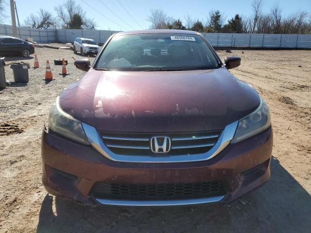 1HGCR2F36EA291414 - 2014 HONDA ACCORD LX BURGUNDY photo 5