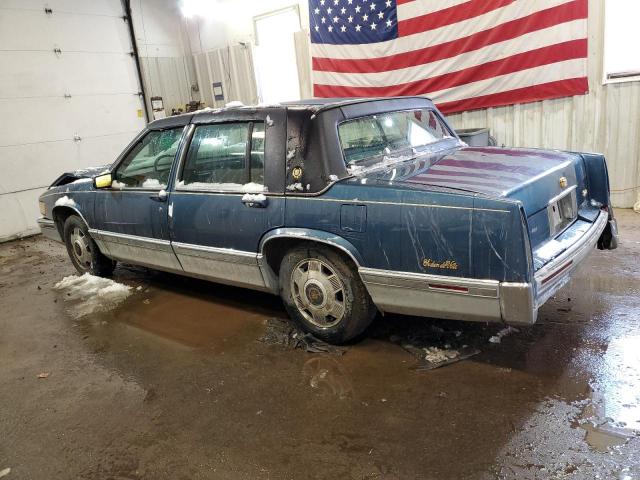 1G6CD53B2P4249661 - 1993 CADILLAC DEVILLE BLUE photo 2