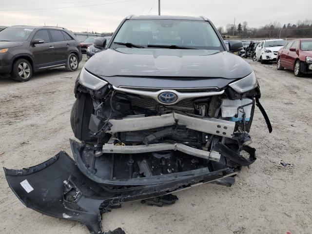 5TDGBRCH3NS557777 - 2022 TOYOTA HIGHLANDER HYBRID XLE GRAY photo 5