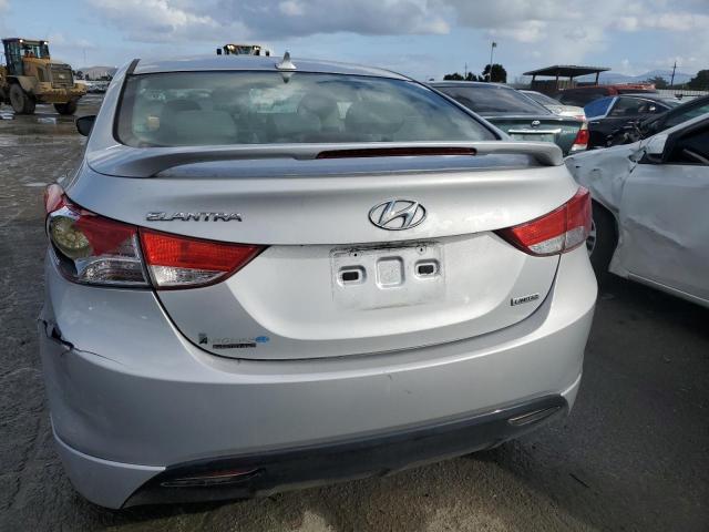 KMHDH4AE5DU002896 - 2013 HYUNDAI ELANTRA GLS SILVER photo 6