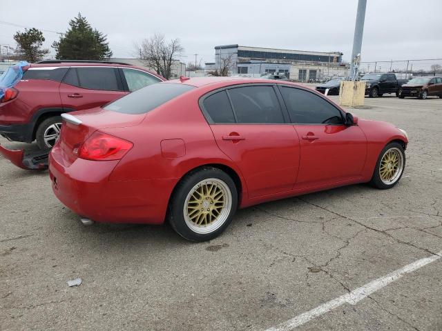 JNKBV61EX8M204315 - 2008 INFINITI G35 RED photo 3