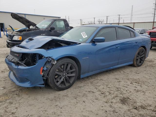 2C3CDXCT2MH661289 - 2021 DODGE CHARGER R/T BLUE photo 1