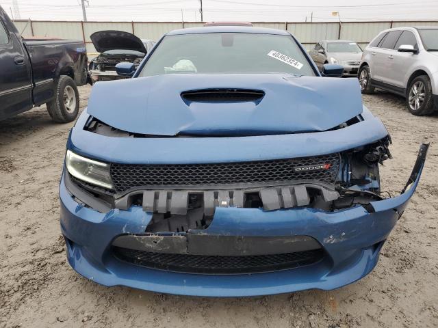 2C3CDXCT2MH661289 - 2021 DODGE CHARGER R/T BLUE photo 5