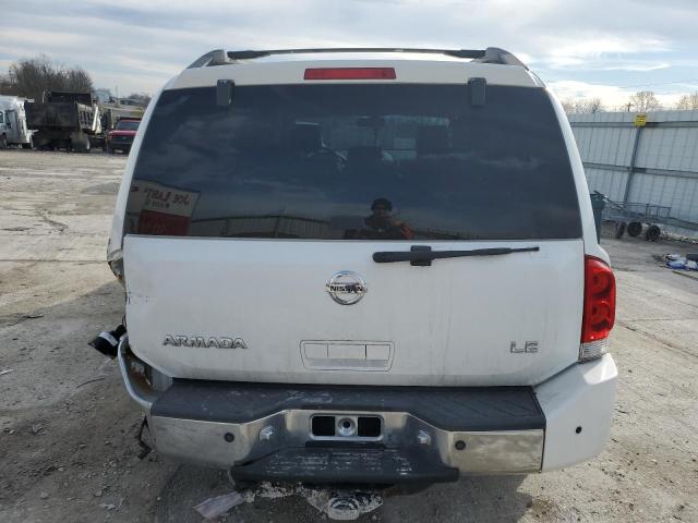 5N1BA08C87N710437 - 2007 NISSAN ARMADA SE WHITE photo 6