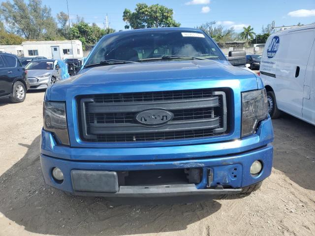 1FTFX1CF8DKF13325 - 2013 FORD F150 SUPER CAB BLUE photo 5