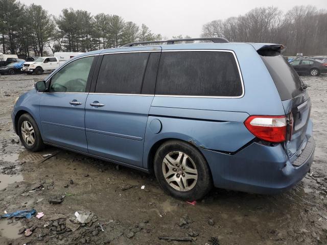 5FNRL38445B079723 - 2005 HONDA ODYSSEY EX TURQUOISE photo 2