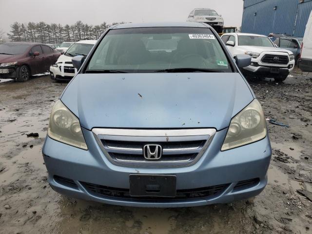 5FNRL38445B079723 - 2005 HONDA ODYSSEY EX TURQUOISE photo 5