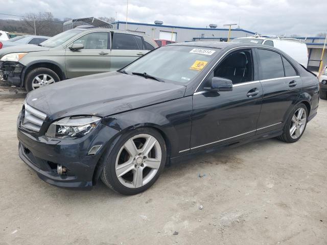 WDDGF8BB4BR176516 - 2011 MERCEDES-BENZ C 300 4MATIC BLACK photo 1