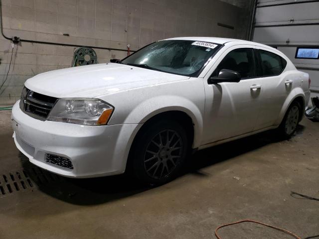 1C3CDZAB8CN168356 - 2012 DODGE AVENGER SE WHITE photo 1