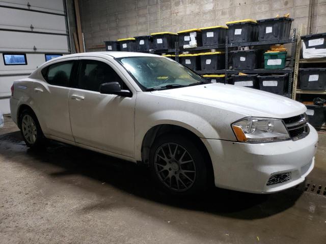 1C3CDZAB8CN168356 - 2012 DODGE AVENGER SE WHITE photo 4