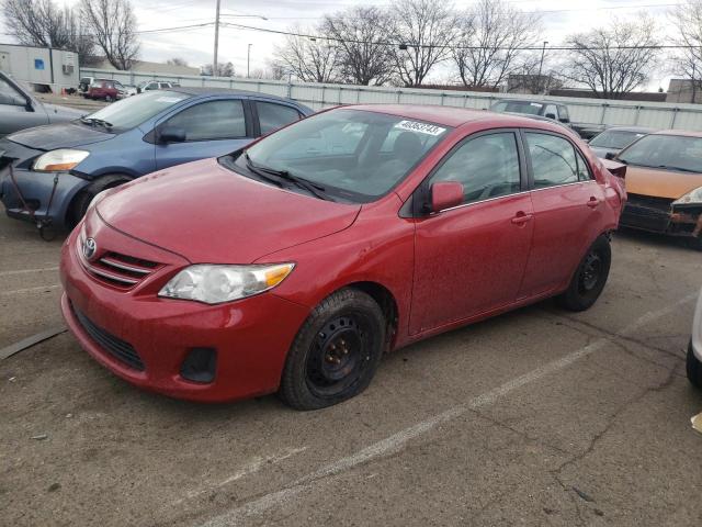 2T1BU4EE9DC077664 - 2013 TOYOTA COROLLA BASE RED photo 1