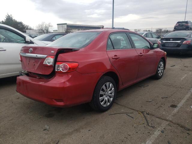 2T1BU4EE9DC077664 - 2013 TOYOTA COROLLA BASE RED photo 3