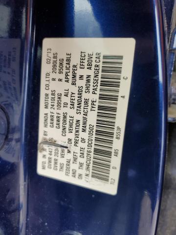 JH4CU2F61DC010502 - 2013 ACURA TSX TECH BLUE photo 12