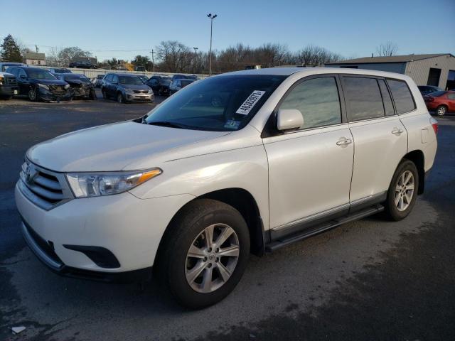 5TDBK3EH0CS164305 - 2012 TOYOTA HIGHLANDER BASE BLUE photo 1