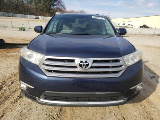 5TDZK3EH3CS088383 - 2012 TOYOTA HIGHLANDER BASE BLUE photo 5