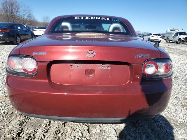 JM1NC26F980150558 - 2008 MAZDA MX-5 MIATA BURGUNDY photo 6