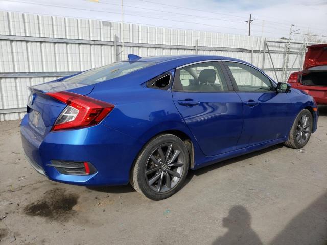 JHMFC1F33KX003251 - 2019 HONDA CIVIC EX BLUE photo 3