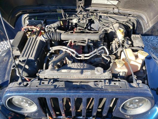 1J4FA49S42P732901 - 2002 JEEP WRANGLER / SPORT BLUE photo 12