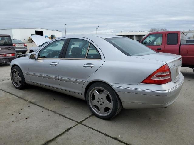 WDBRF61J34F480911 - 2004 MERCEDES-BENZ C 240 SILVER photo 2