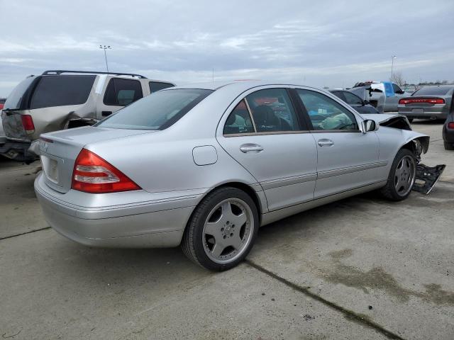 WDBRF61J34F480911 - 2004 MERCEDES-BENZ C 240 SILVER photo 3