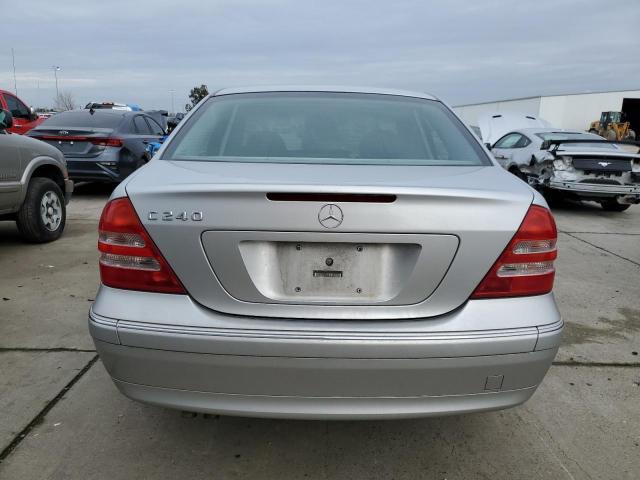 WDBRF61J34F480911 - 2004 MERCEDES-BENZ C 240 SILVER photo 6