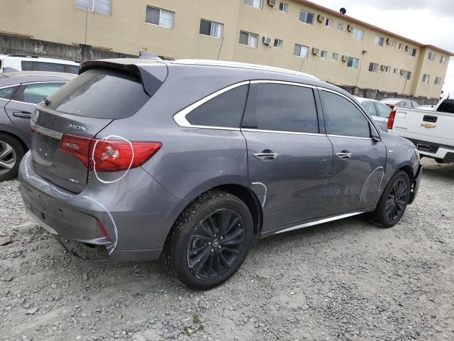 5J8YD7H77KL000940 - 2019 ACURA MDX SPORT HYBRID ADVANCE GRAY photo 3