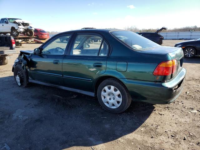 2HGEJ6610YH569025 - 2000 HONDA CIVIC BASE GREEN photo 2