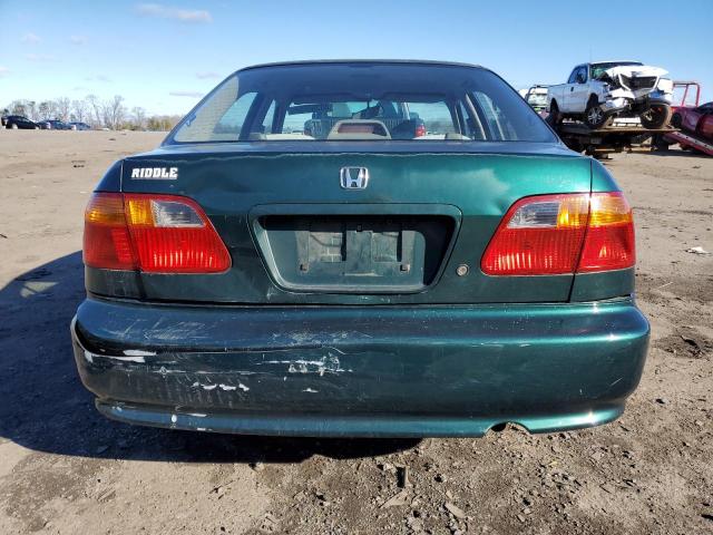 2HGEJ6610YH569025 - 2000 HONDA CIVIC BASE GREEN photo 6