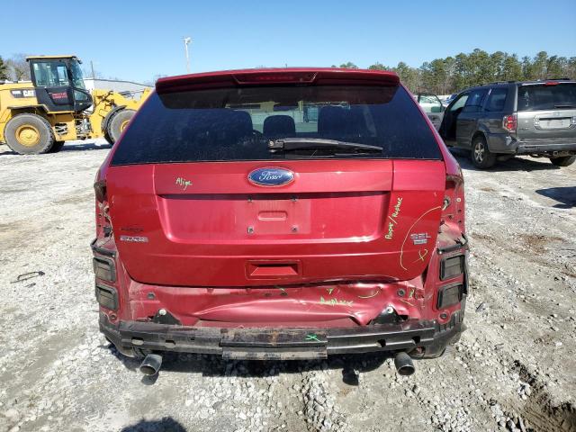 2FMDK48C48BA07508 - 2008 FORD EDGE SEL RED photo 6