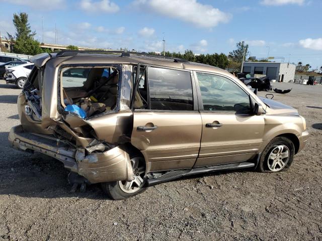 2HKYF18433H550959 - 2003 HONDA PILOT EX GOLD photo 3