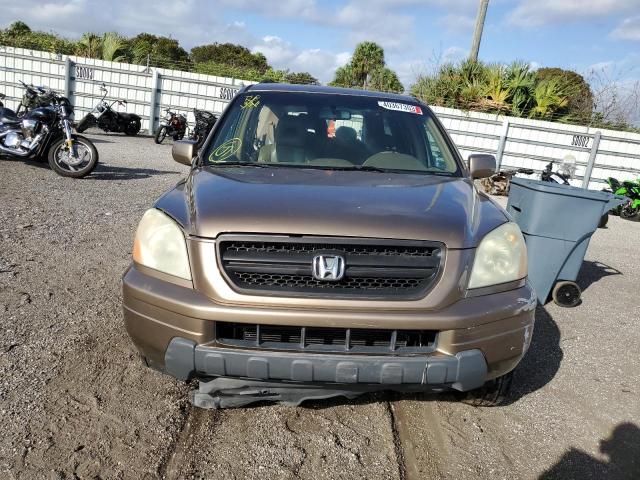 2HKYF18433H550959 - 2003 HONDA PILOT EX GOLD photo 5