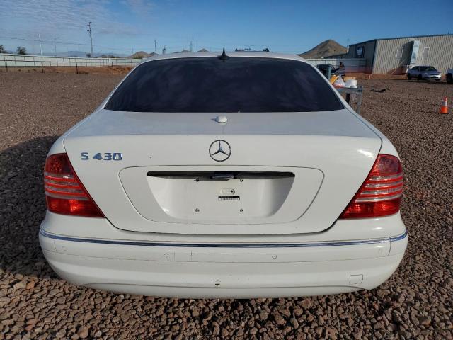 WDBNG70J26A469773 - 2006 MERCEDES-BENZ S 430 WHITE photo 6